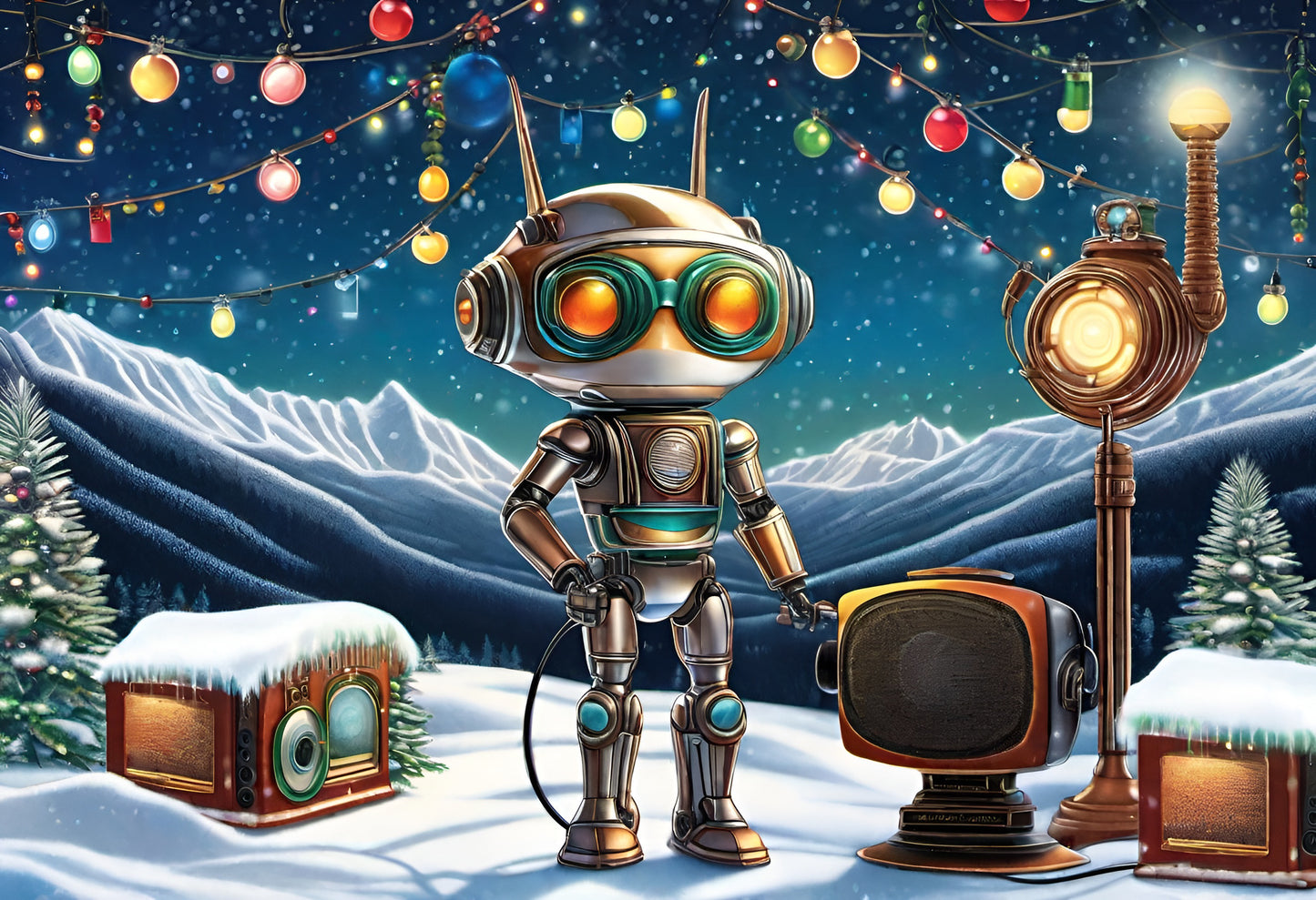 Radio Snow Bot 9 Sticker