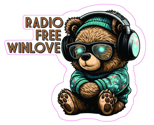 RFW Headphone Bear Sticker