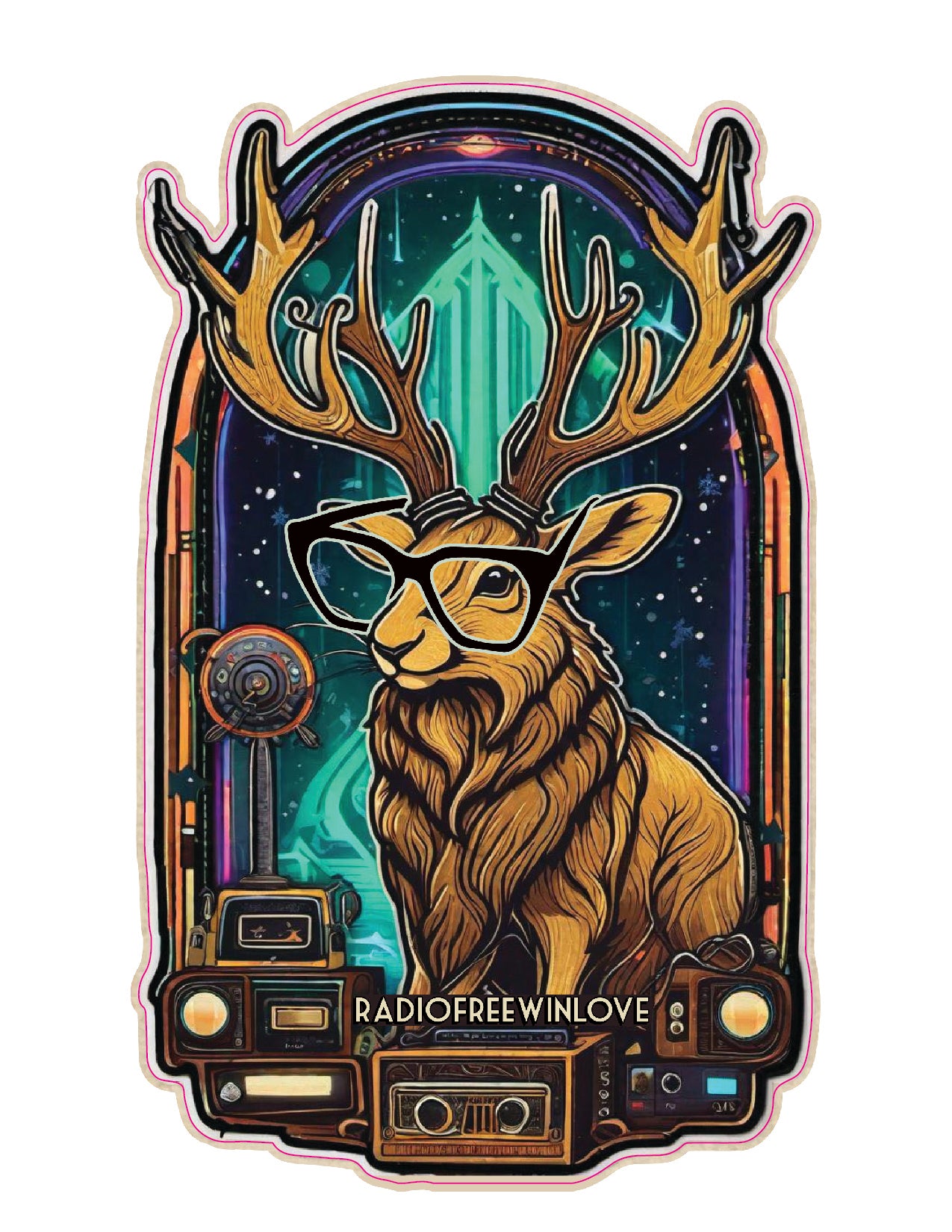 Jackalope 1 Sticker