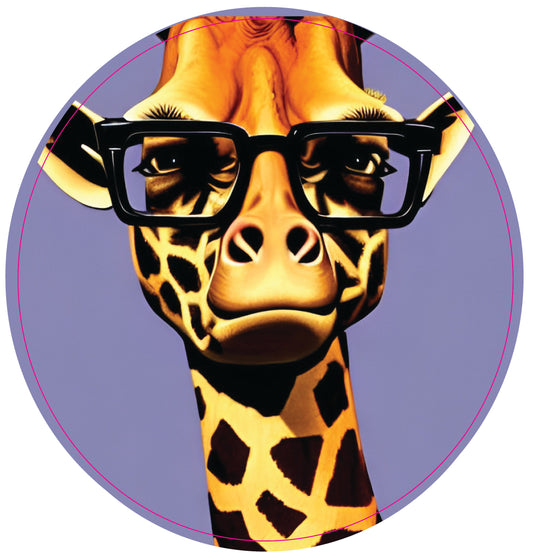 Radio Giraffe Sticker